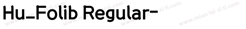 Hu_Folib Regular字体转换